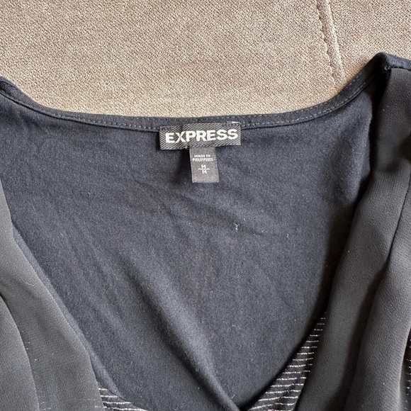 Express Black Wrap Tank Top - Picture 9 of 13